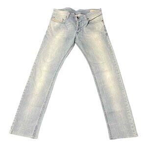 Diesel Sleenker Jeans Mens 29x32 Light Wash Slim Skinny Stretch Denim 0673E